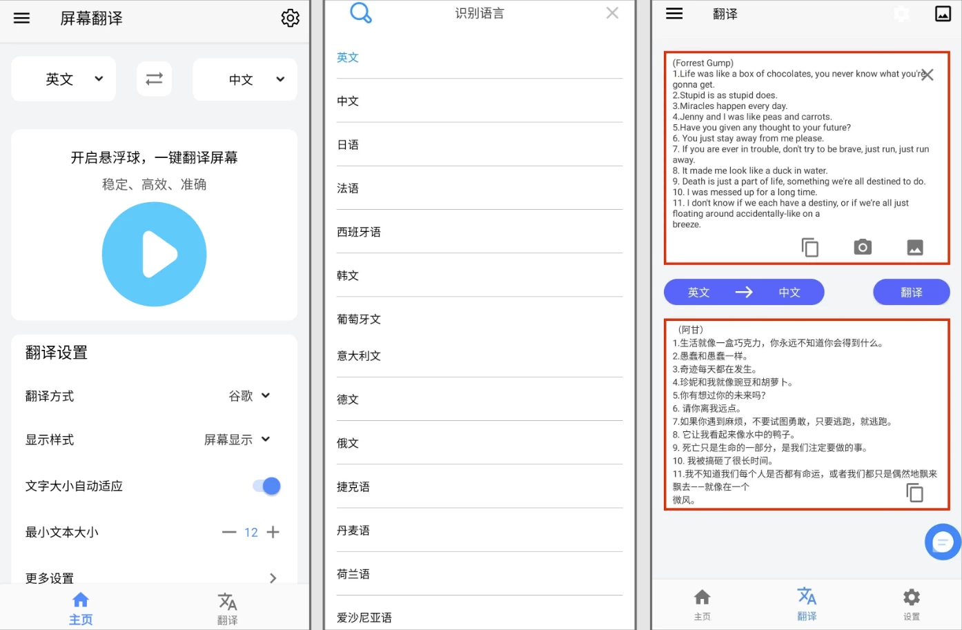 Screen Translation 屏幕翻译