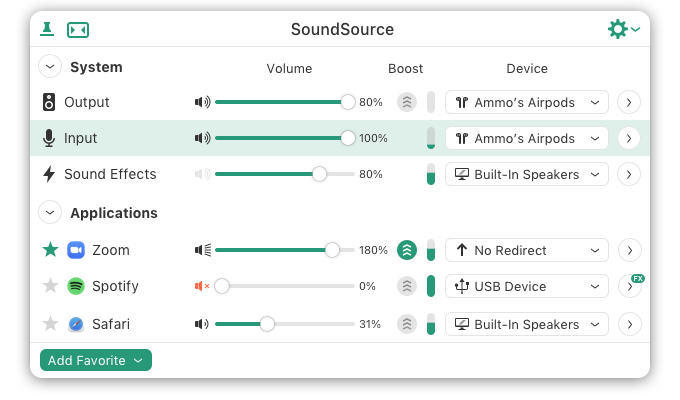 SoundSource Mac系统声音设置控制