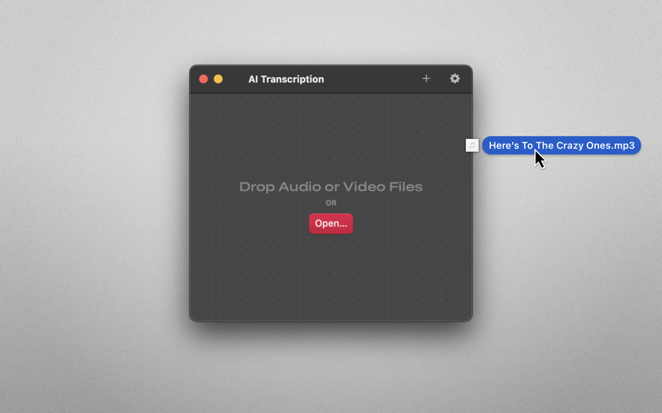 AI Transcription For Mac v2.10 AI智能视频语音转文本字幕转录工具