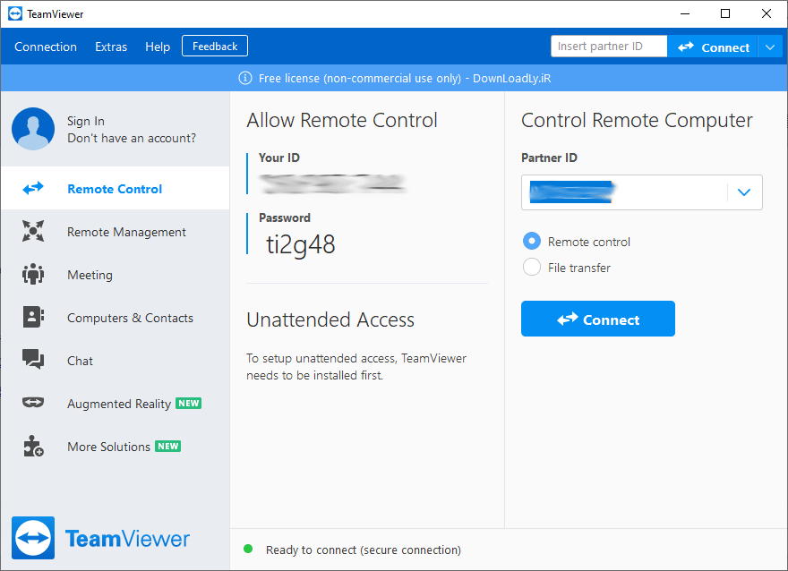 TeamViewer Free 15.69.5 远程桌面控制软件 个人免费版