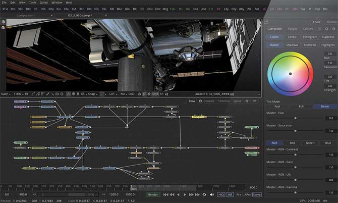 Blackmagic Design Fusion Studio 20.1 视觉特效制作合成软件 Win/macOS