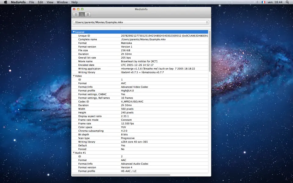 MediaInfo For Mac 
