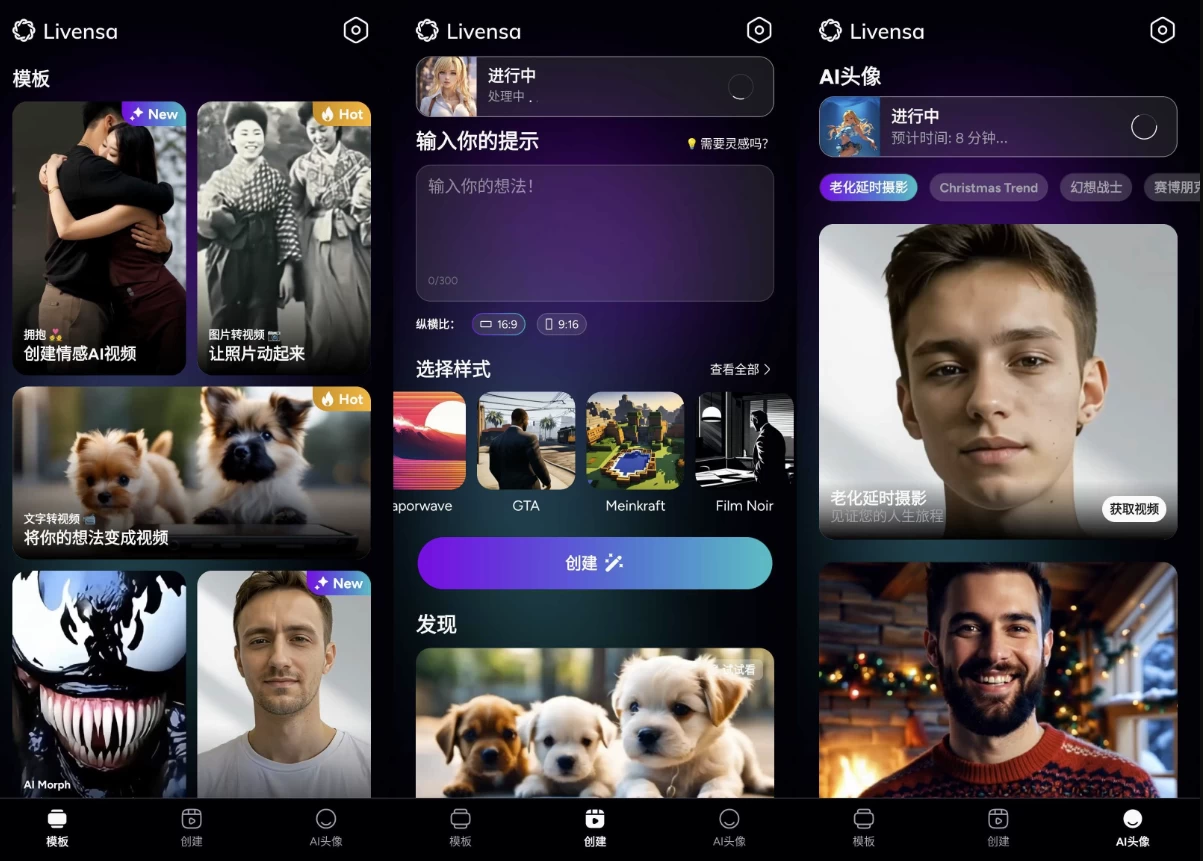 Livensa AI图片视频生成工具
