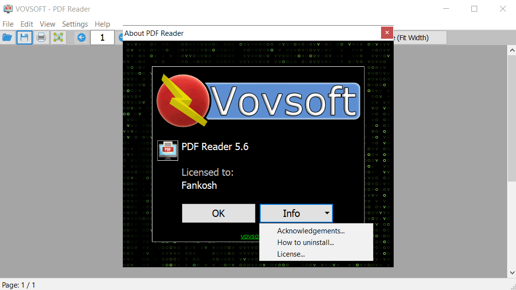Vovsoft PDF Reader PDF查看阅读工具