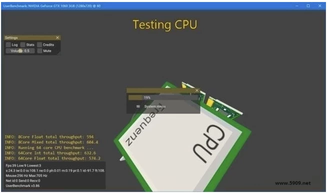UserBenchmark 系统测试跑分软件
