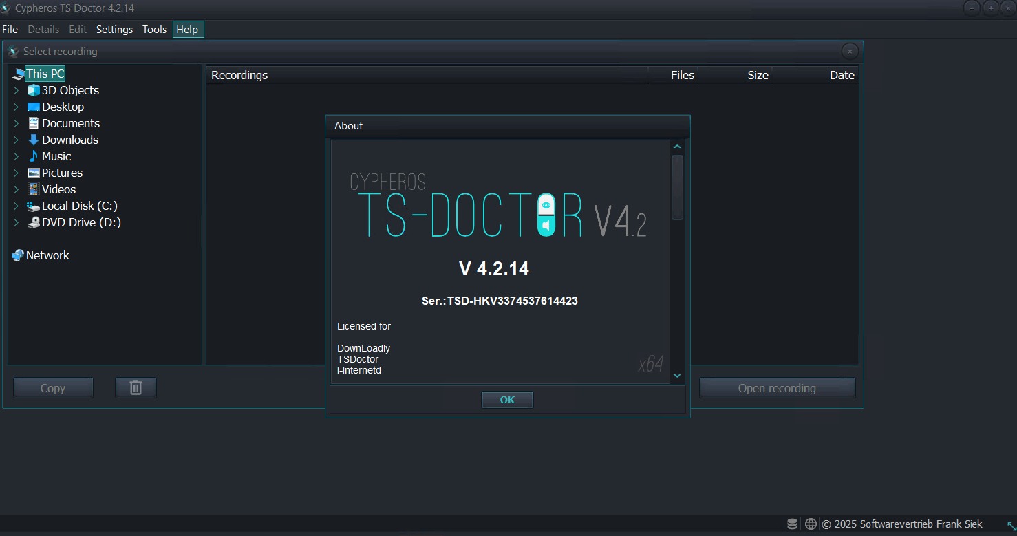 Cypheros TS-Doctor 4.2.14 TS流媒体修复中文版