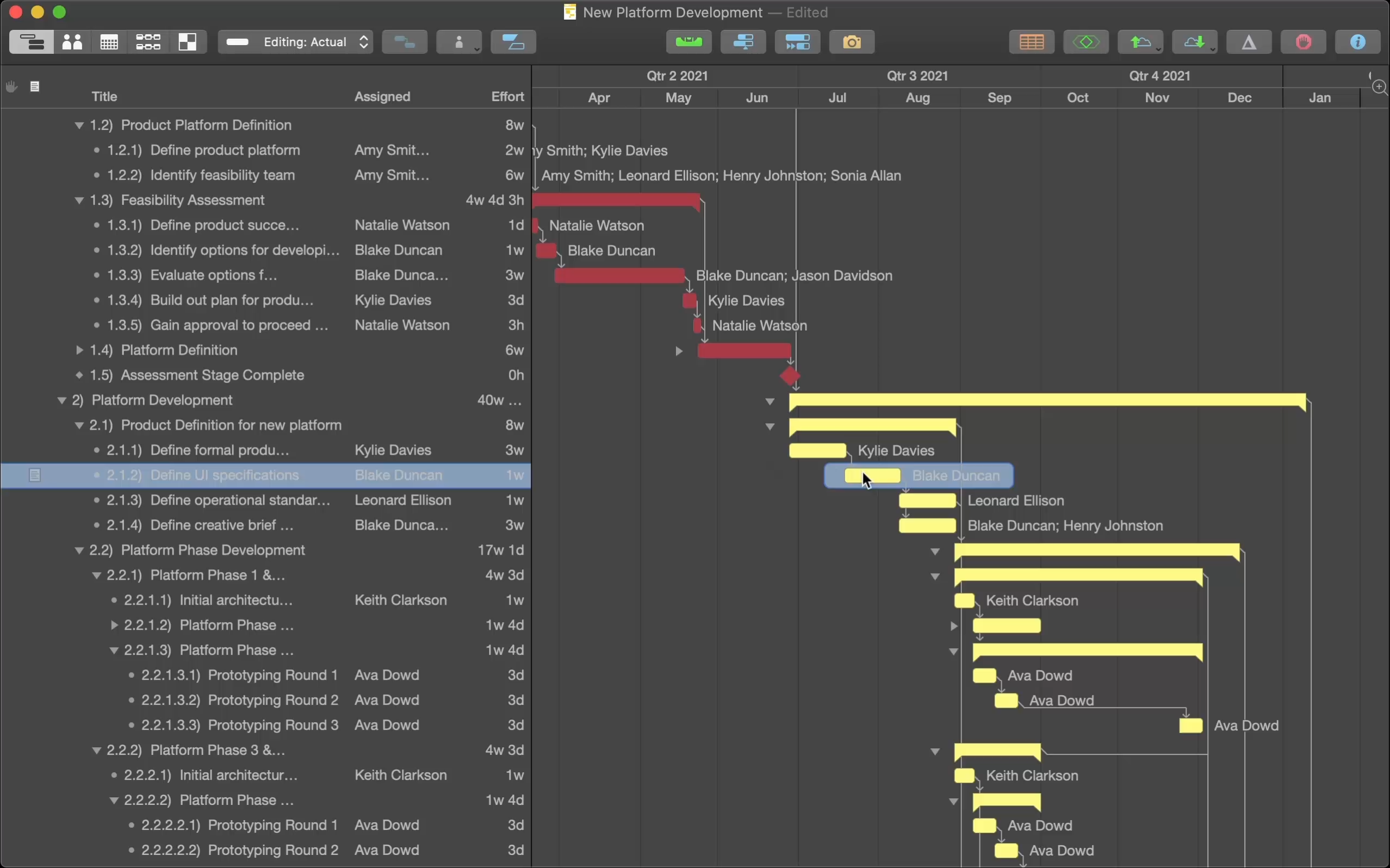 OmniPlan Pro for Mac 项目流程管理工具