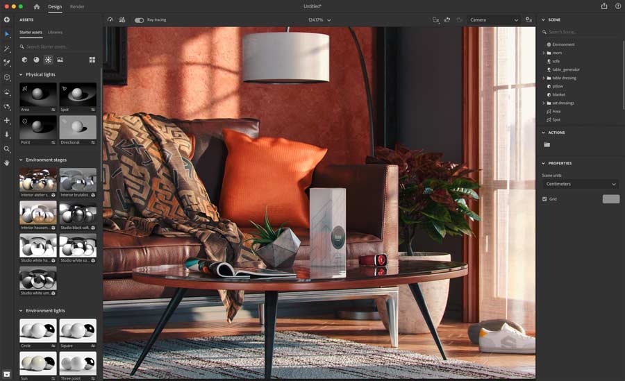 Adobe Substance 3D Stager 3.1.4 x64 三维场景搭建软件