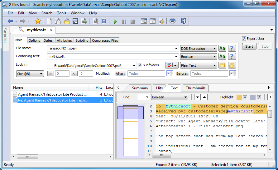 filelocator pro 文件搜索工具