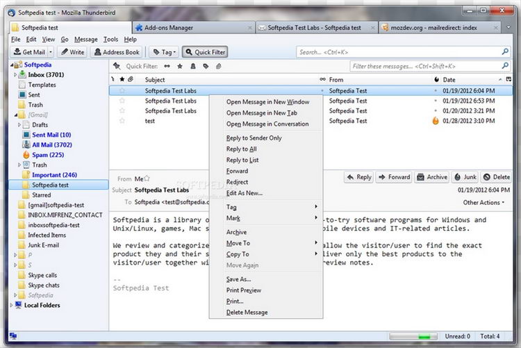 Mozilla Thunderbird 雷鸟电子邮件客户端