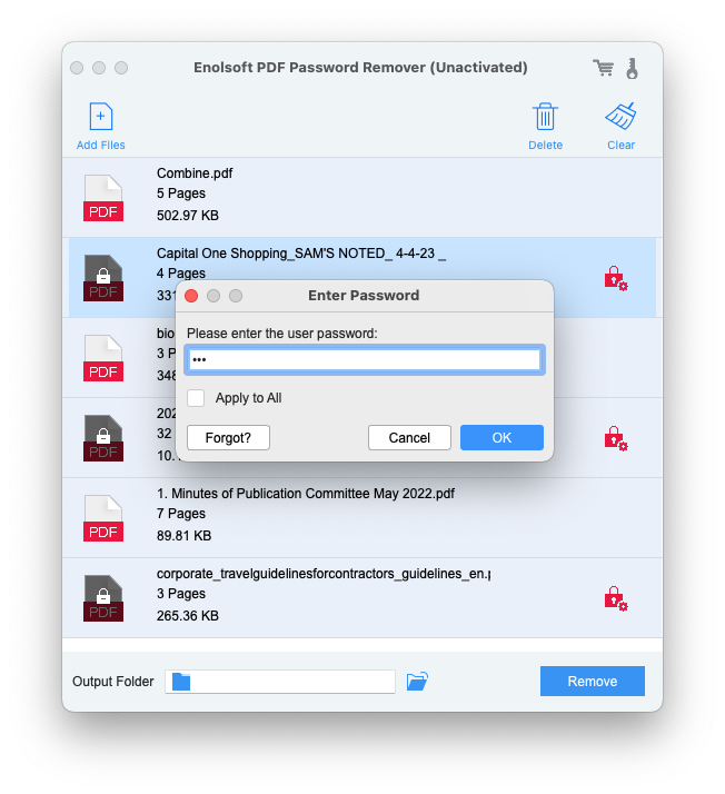 Enolsoft PDF Password Remover v4.0.0 PDF密码清除工具