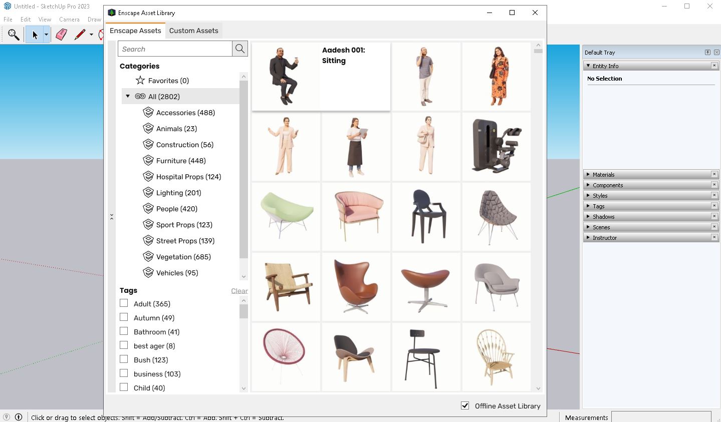 Enscape 3D 4.10.0.464 + v4 Assets Library 增强设计效率的实时渲染插件