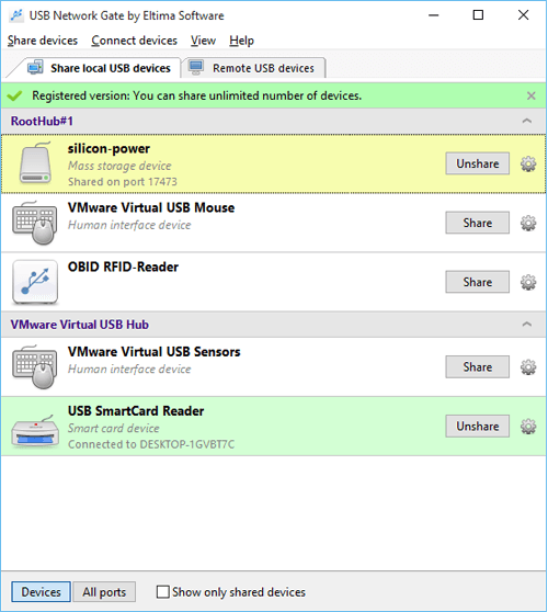 Eltima USB Network Gate 11.0.2724 USB设备共享软件