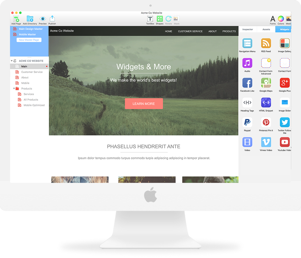 EverWeb for mac v4.4.0 可视化网页设计工具