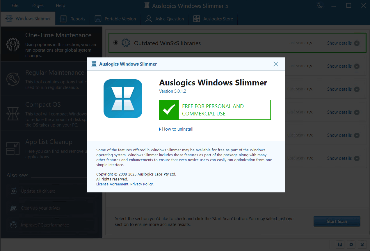 Auslogics Windows Slimmer Professional 5.1.0 系统瘦身软件