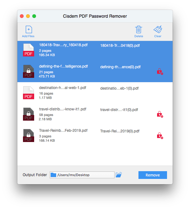 Cisdem PDF Password Remover v5.3.0 PDF密码删除清理软件