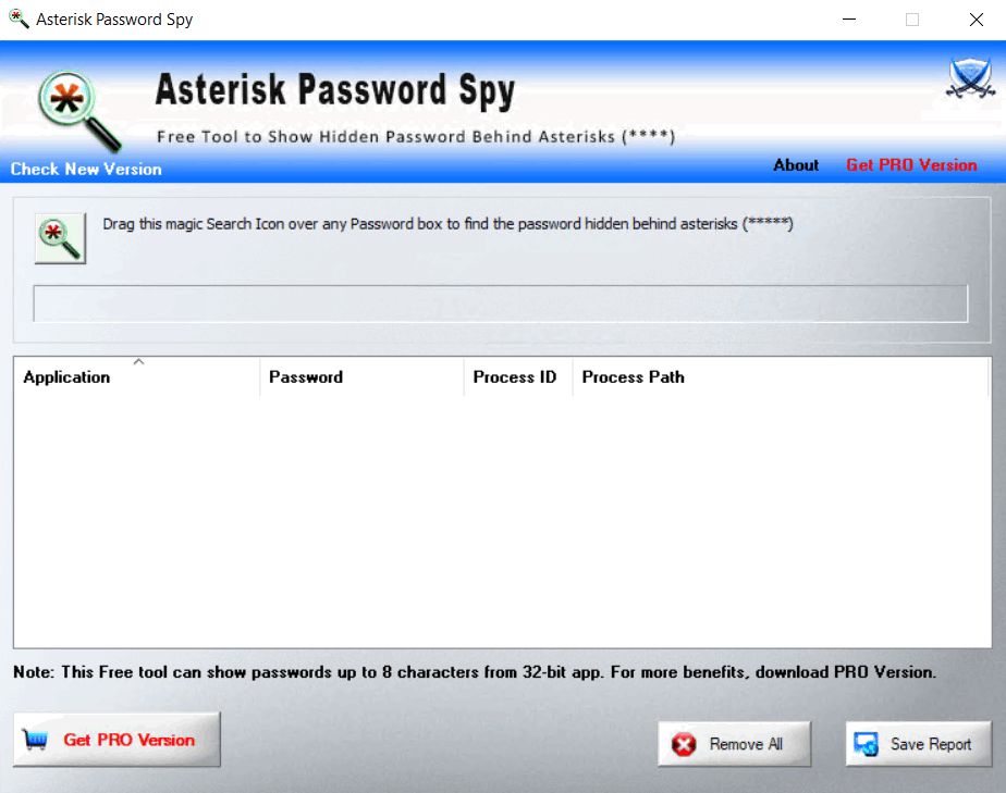 Asterisk Password Spy 13.0 免费星号密码查看器工具
